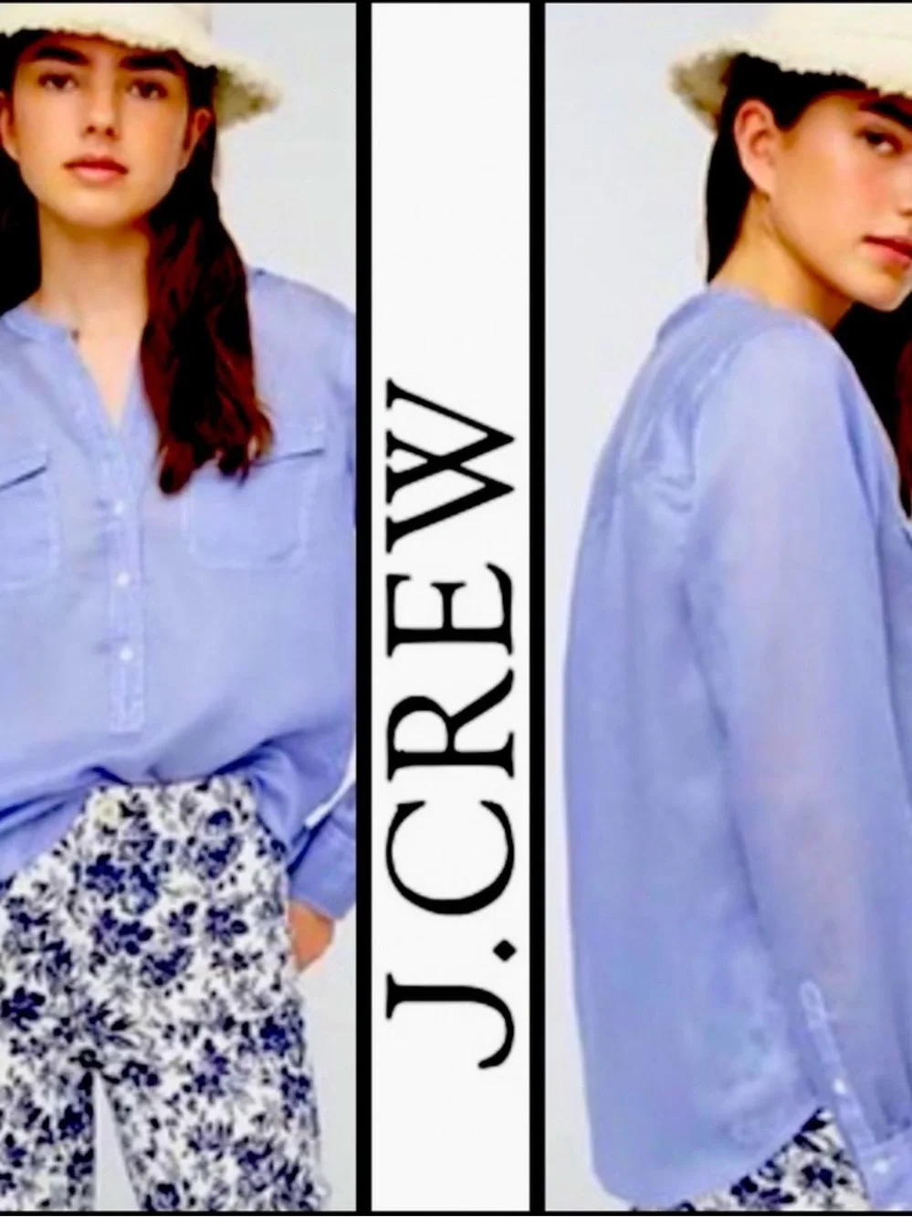 NWT J. Crew Classic Stripe Popover Shirt